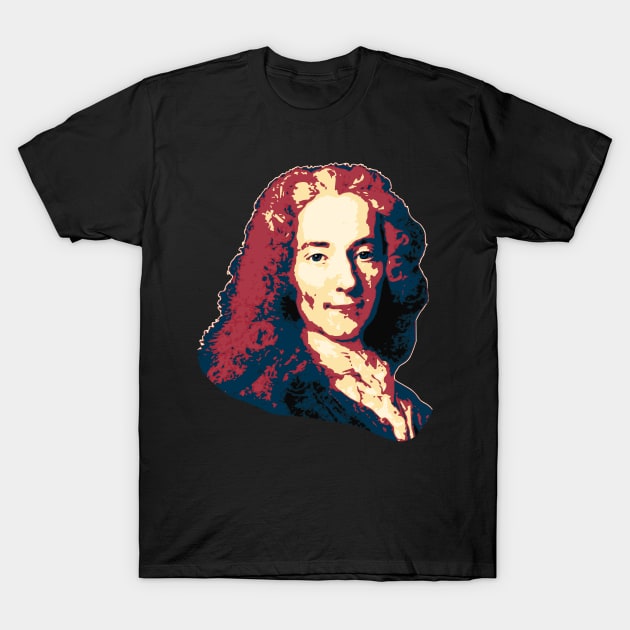 Voltaire copy T-Shirt by Nerd_art